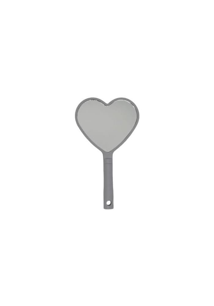 Daiso Heart Shape Design Mirror - Gray